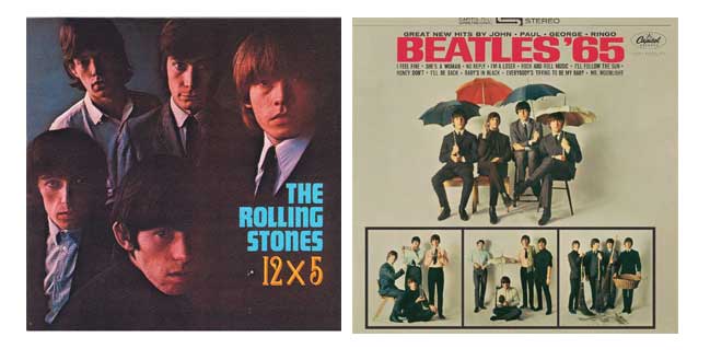 rolling stones 12 x 5 and beatles 65