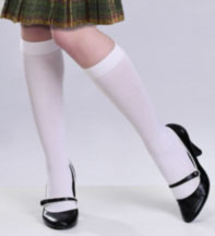 mary jane shoes and knee socks