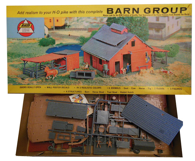 HO scale barn model kit