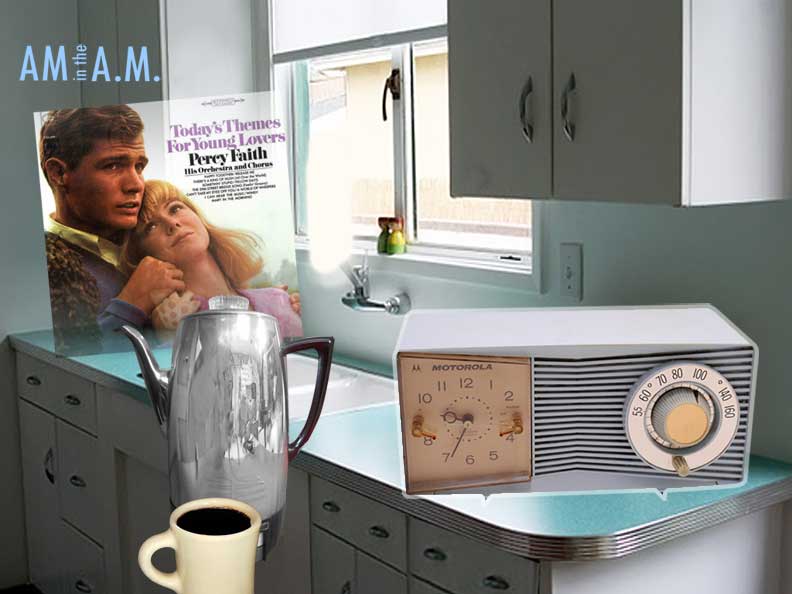 radio and kitchen