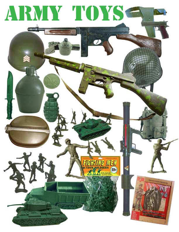 vintage 60s army toys