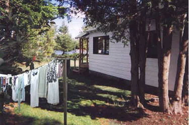 house and clothesline