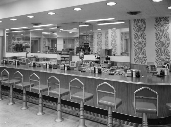 old coffee counter