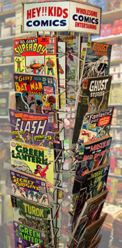 comic book rack