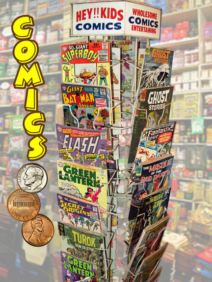 comics on rack