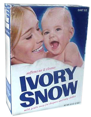 60's ivory snow box