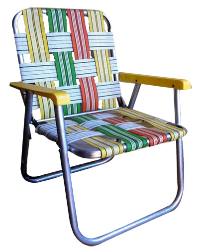 webbed lawn chair