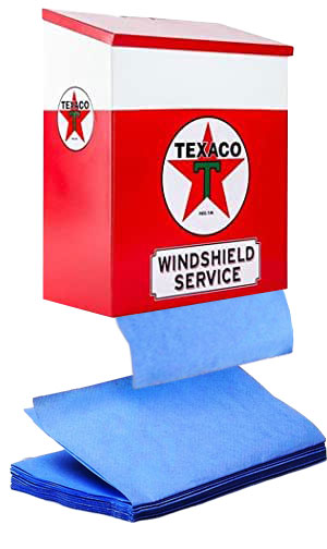 blue paper towels